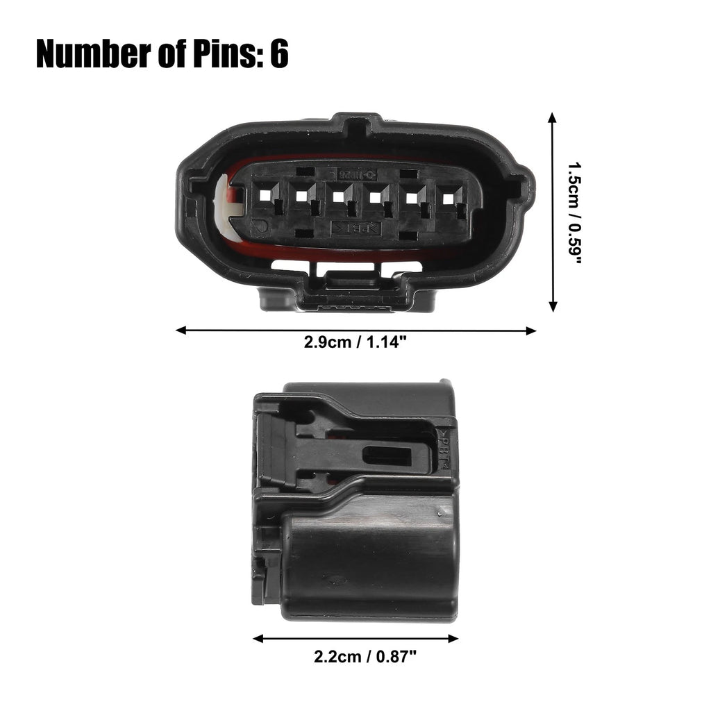 Set of 6 Pin Accelerator Pedal Connector Adapter Kit for Toyota (No. 9098012303)