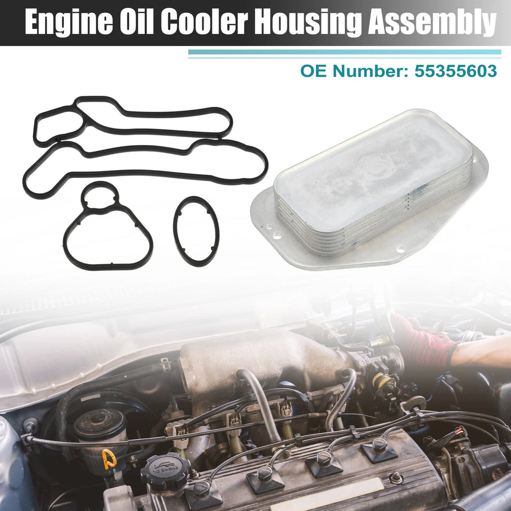 Engine Oil Cooler Housing with Gasket Sensor for Chevrolet Aveo (2004–2011)