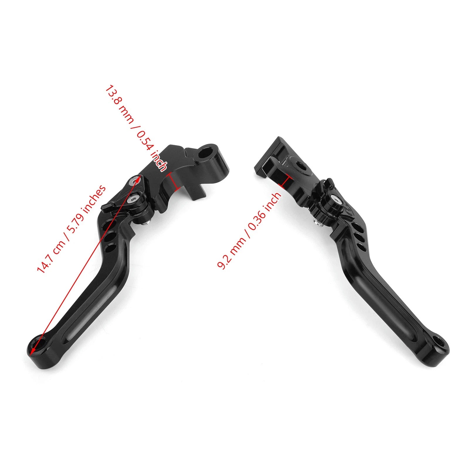 Brake Clutch Levers for Yamaha YZF R3 R25 MT25 (2015–2017) Black
