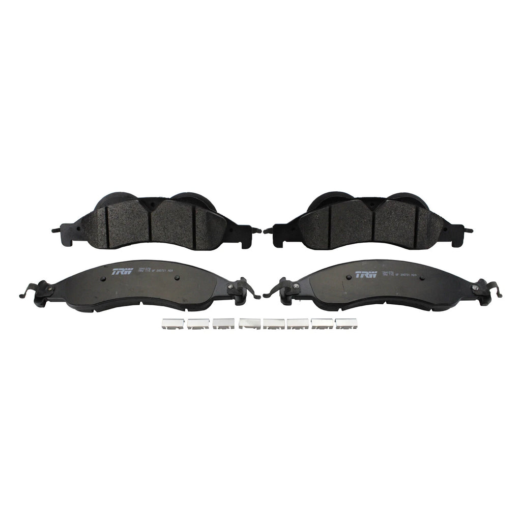 Set of 4 TRW Pro Front Metallic Brake Pads for Ford Expedition Lincoln Navigator (2003–2023)