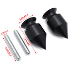 Black Spike Swingarm Spool 10mm for Kawasaki ER-6N (2009–2010) Ninja 250R (2008–2011)