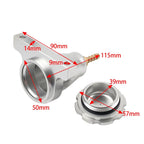 Upgraded Billet Hydraulic Clutch Reservoir for Universal Application (Silver)