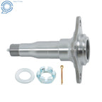 Weld-On Round Spindle with Brake Flange for Make Model 