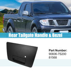 Rear Tailgate Handle Bezel w/ Key Hole for Nissan Titan (2004–2012) 906067S200