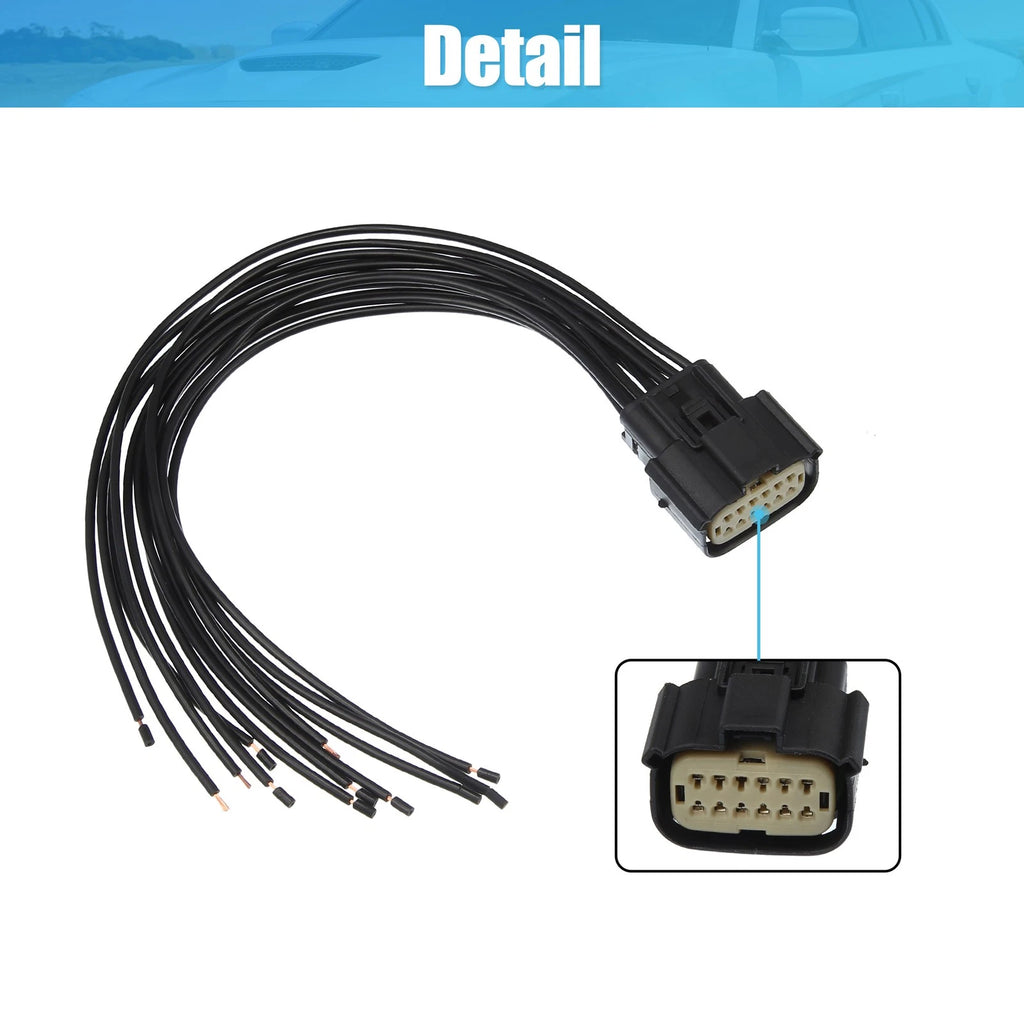 2X Halogen Headlight Wire Harness Connector 68364272AA for Dodge Charger (2011–2023)