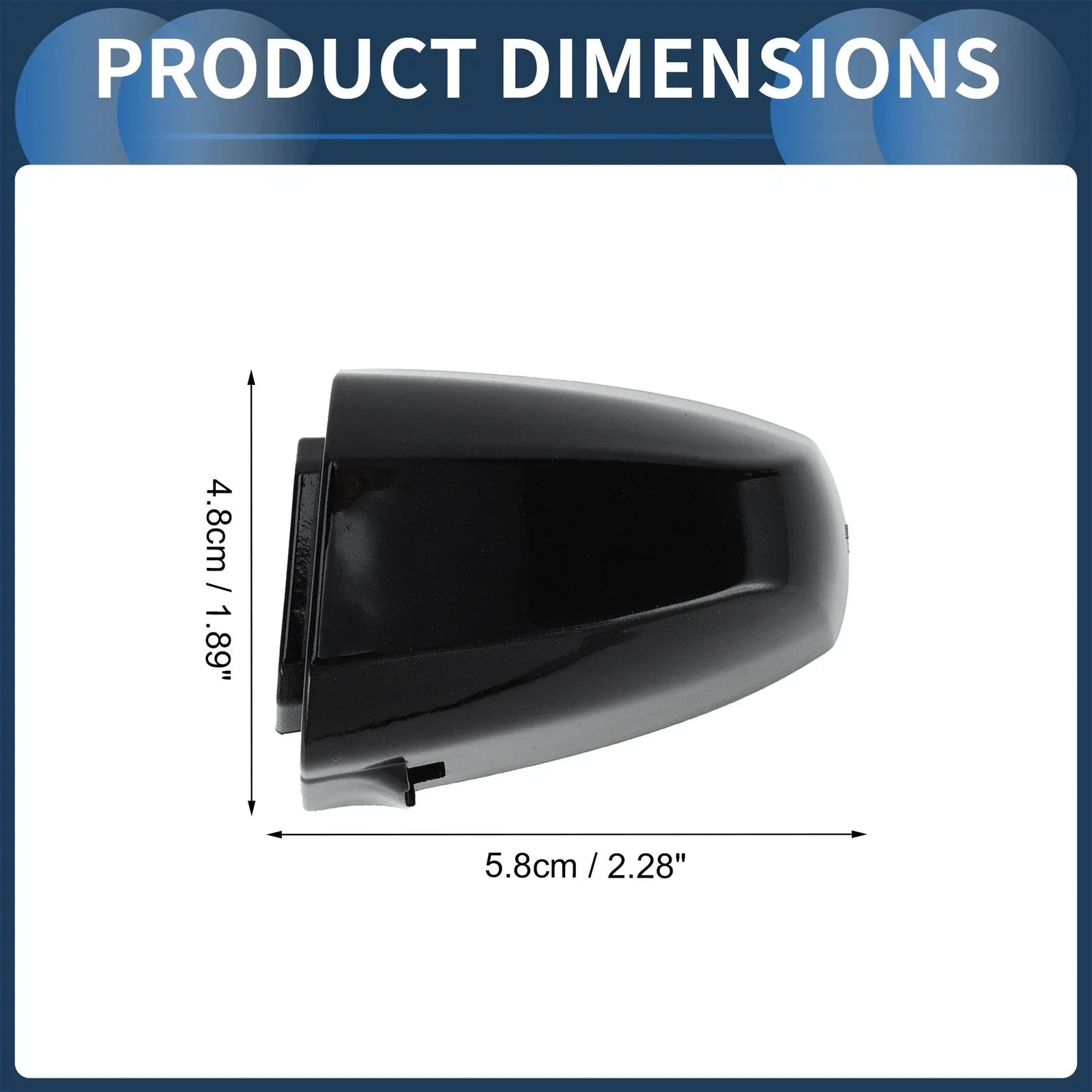 Door Handle Cover Front Left for BMW X1 X5 Black (2015-2018)