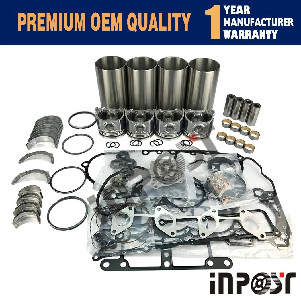 Overhaul Rebuild Kit for Kubota V3307 V3307T M6040 Bobcat S630 T650 S65 (–)