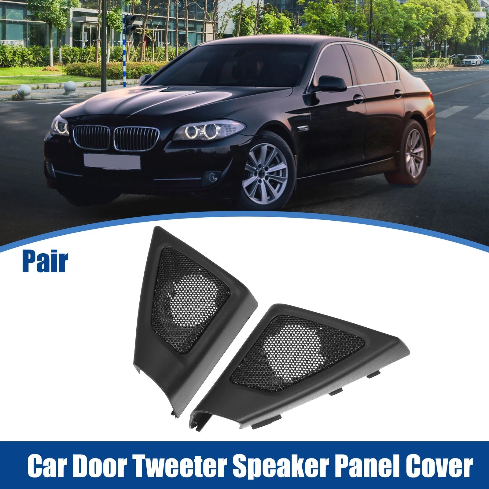1 Pair Tweeter Speaker Panel Cover Trim for BMW 5 Series (F10, F11)