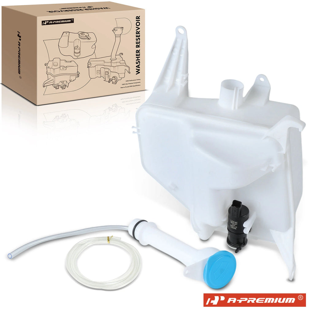 Windshield Washer Reservoir with Cap & Pump for Nissan Sentra 