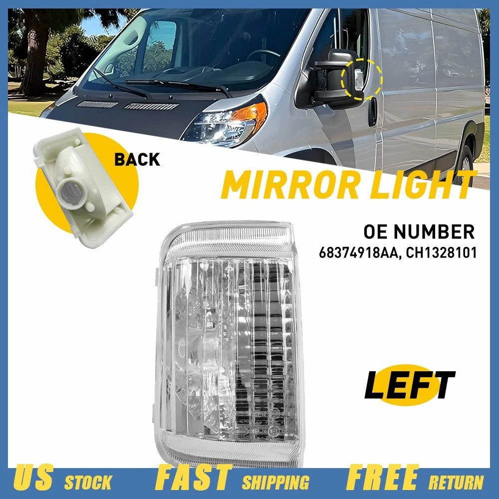 Driver Side Mirror Turn Signal Lamp Lens for Ram ProMaster (2014–2023)