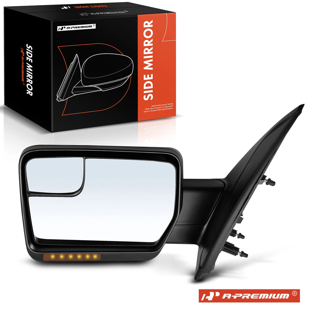 Driver Power Mirror for Ford F-150 (2011–2014) - Heated, Manual Fold, Signal