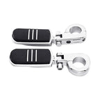Chrome Highway Engine Guard Bar w/ Footpeg Pegs for Harley Road King (2009-24)
