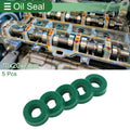 Set of 5 Oil Seal Rotary Shaft Seal 10x20x7mm High Pressure Green for Various Models
