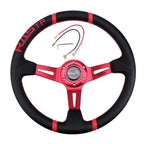 14" Deep Dish Racing Steering Wheel with Quick Release Adapter