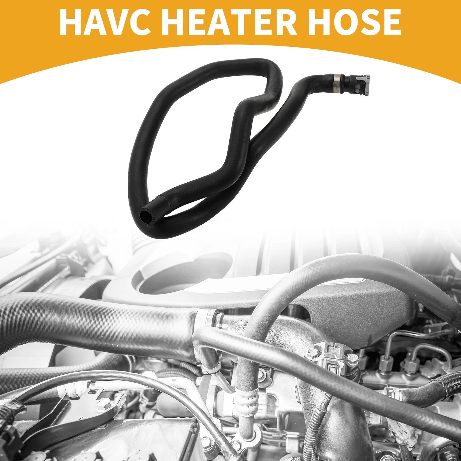 HVAC Heater Hose for Ford Focus III 1.6 Ti (2010–2022) No.BV6118K580FE Rubber