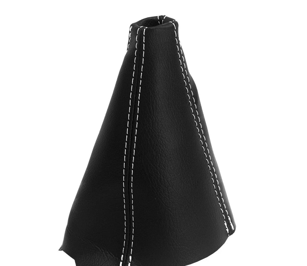 Leather Manual Shift Boot Cover for Acura CL (2001–2003) White Stitch