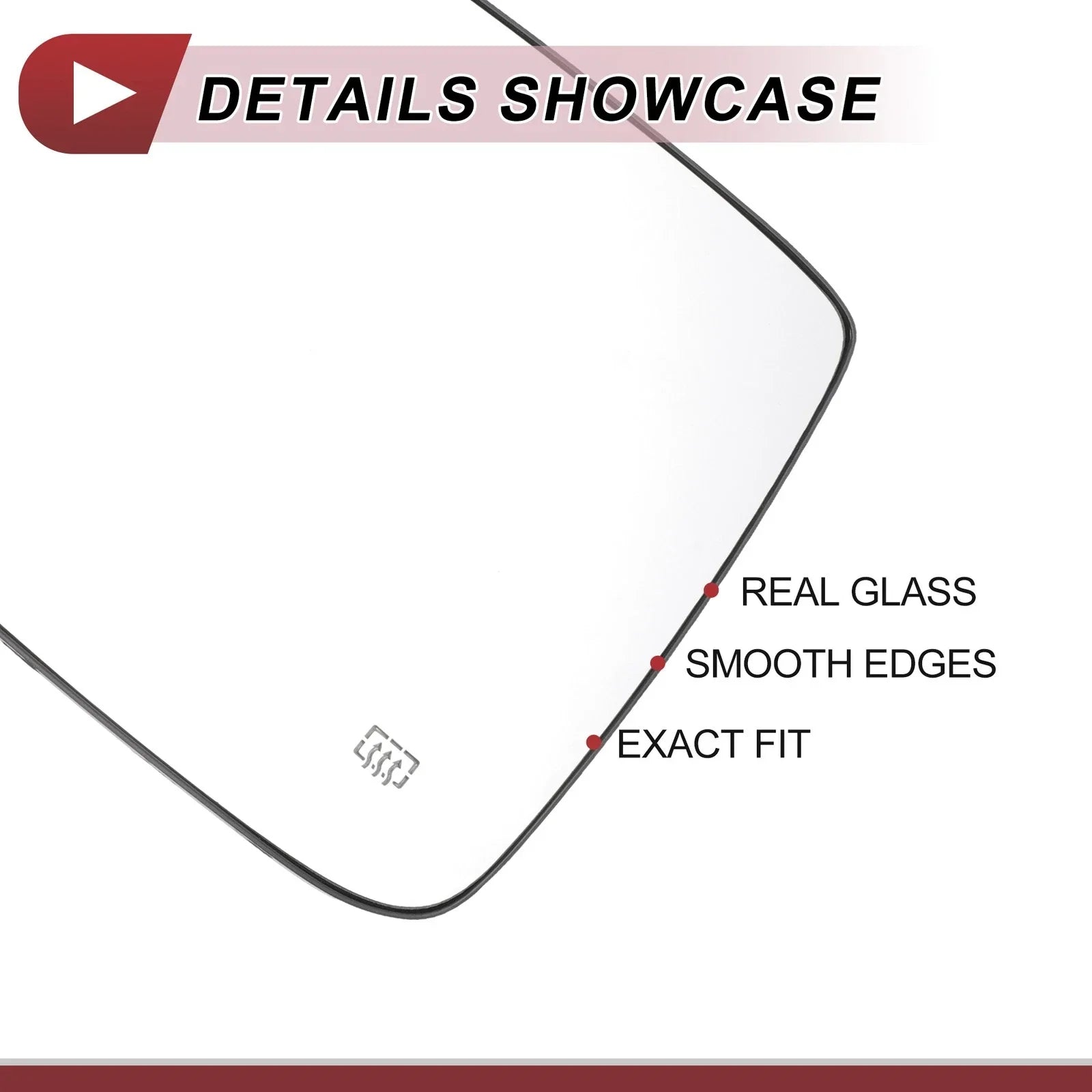 Heated Left Driver Side Mirror Glass for Dodge RAM 1500 2500