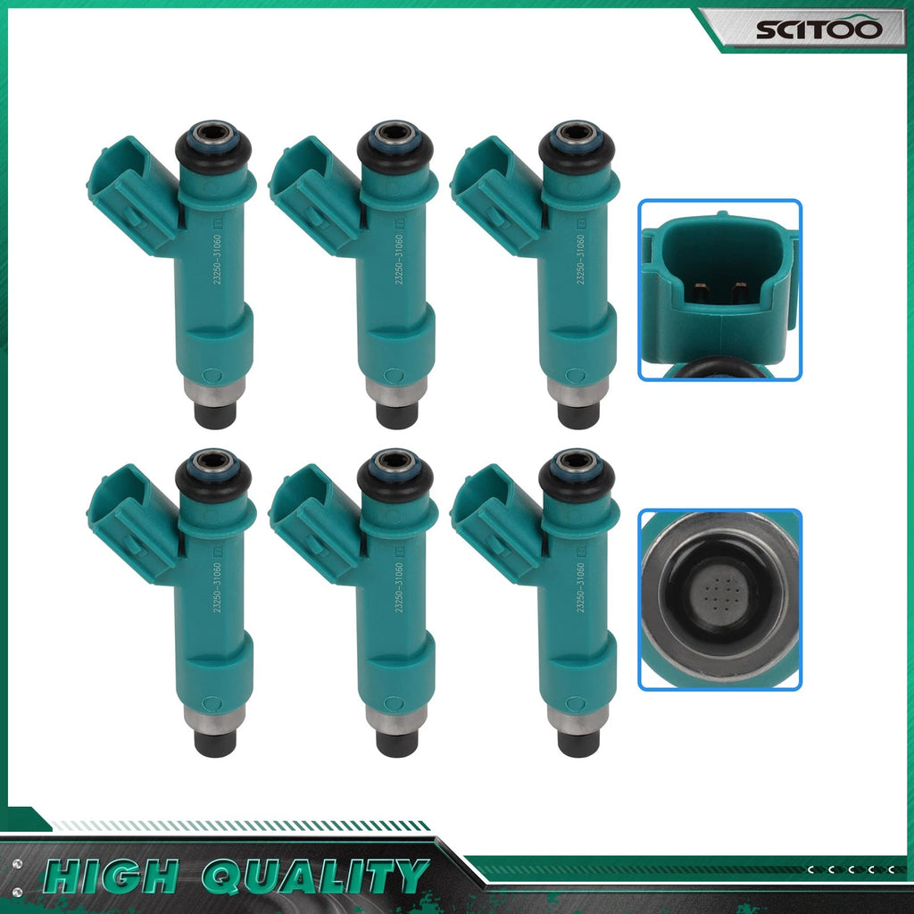 Set of 6 Fuel Injectors for Toyota 4Runner Tacoma FJ Cruiser Tundra (4.0L) 2325031010