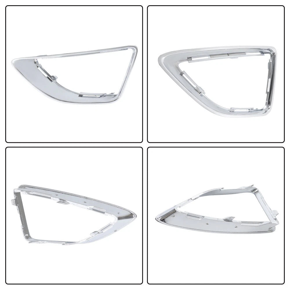 Set of 4 Fog Lamp Covers for Ford Fusion (2010–2012) Black Bezel