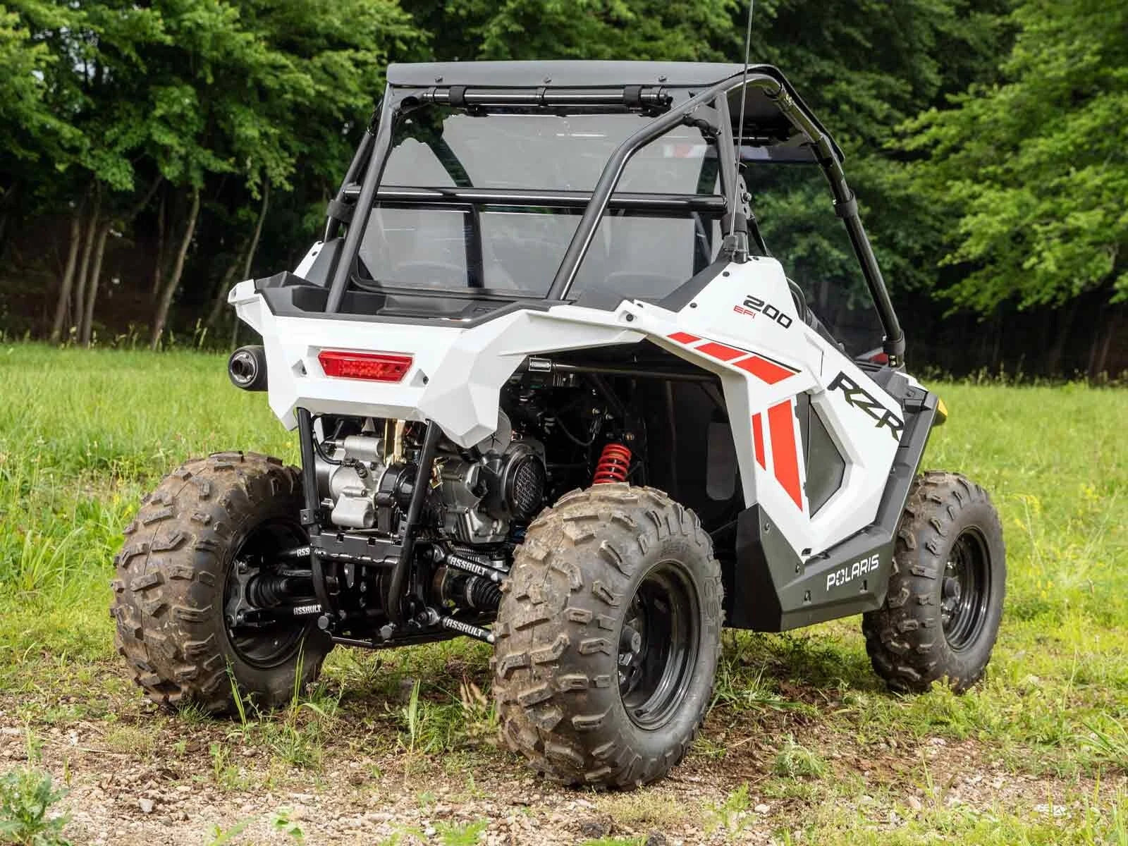 Lightly Tinted Polycarbonate Rear Windshield for Polaris RZR 200 (2022+)
