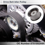 Drive Belt Idler Pulley for Audi A4 (1996–2005) No. 078109244H Steel