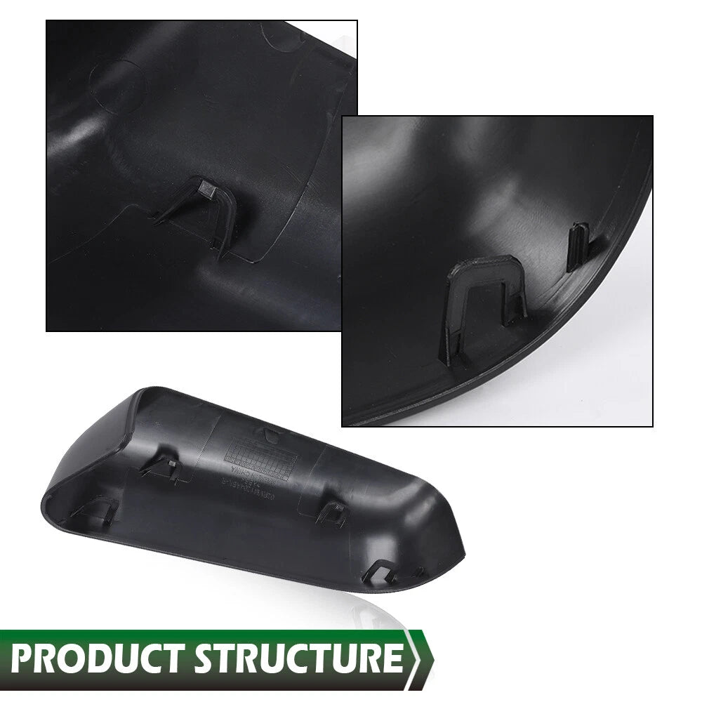 2Pcs Mirror Cover Set for Ford F150 (2009–2014) Black