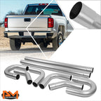 Set of 8 Exhaust Piping Kit 3.0" OD for DIY (Straight, 45, 90 Degree, U-Bend)