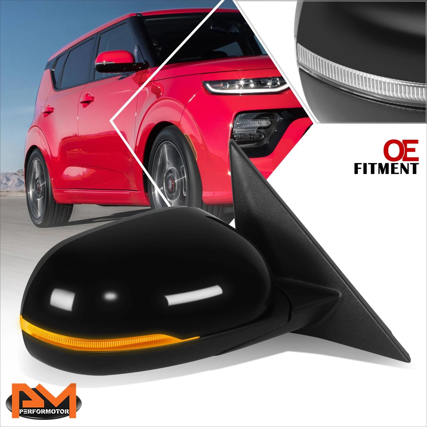 Power Heated Turn Signal Side Mirror Right RH for Kia Soul (2020–2022)