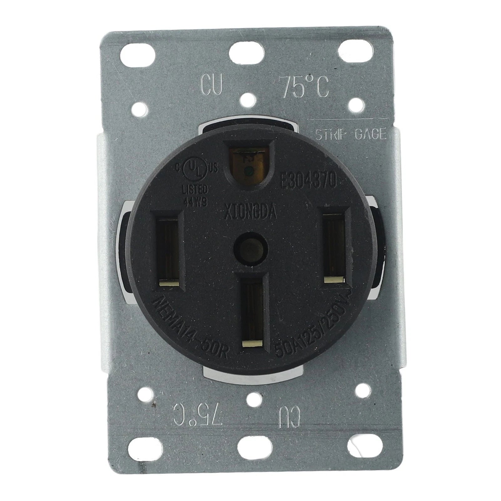 Flush Mount Receptacle 50A 125/250V for Commercial/Industrial Use