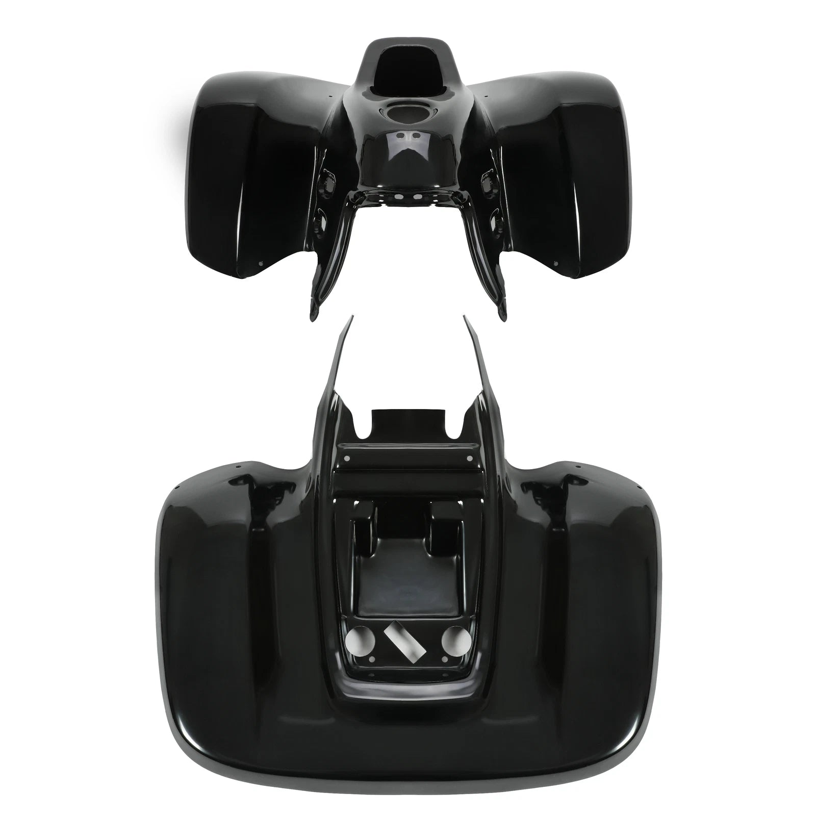 Set of 2 Front & Rear Fenders for Honda TRX90 (1993–2005) - Black ABS Plastic