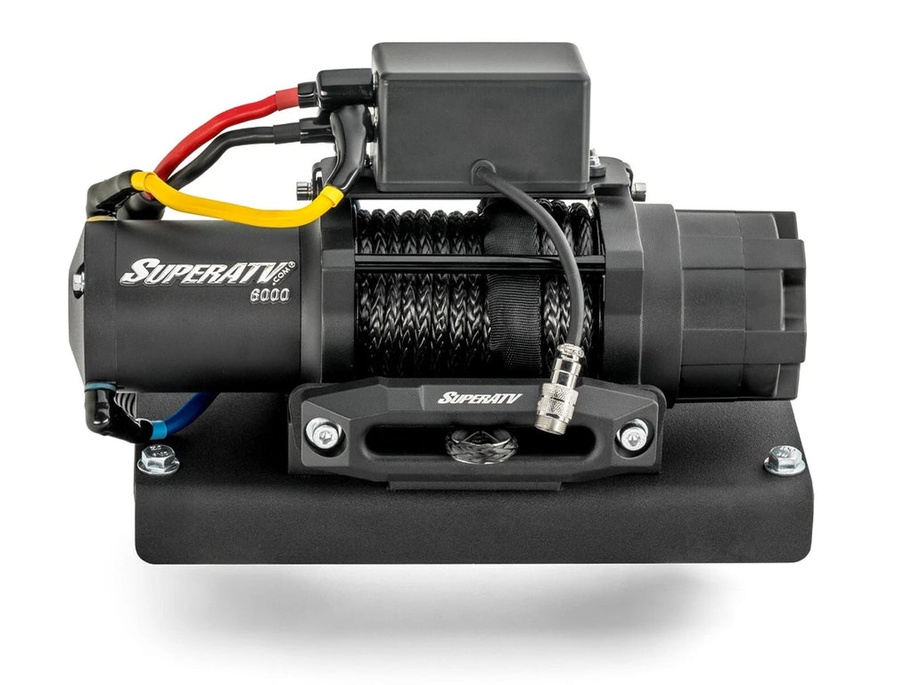 SuperATV 6000lb Winch for Kawasaki Mule Pro (2015–2023)