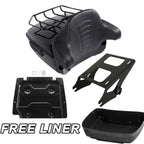 Trunk Backrest Pad Mount Rack Plate for Harley Road Glide (2014–2025)