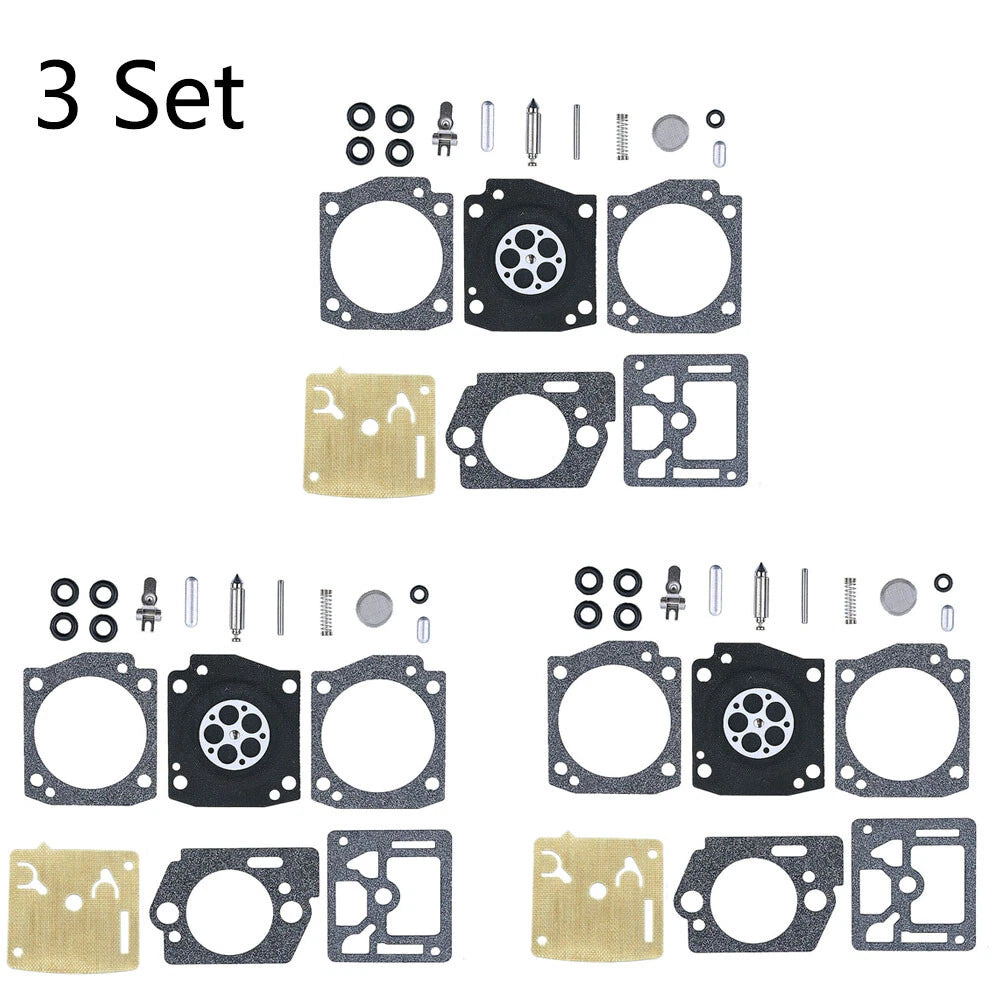 3X Carburetor Rebuild Kit for Husqvarna K750 K760 (RB-177)