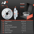 Drilled Brake Rotors & Brake Pads for Honda Accord