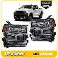 Pair Headlight with Halogen Signal Lamp for Chevy Silverado 1500 (2019–2022)
