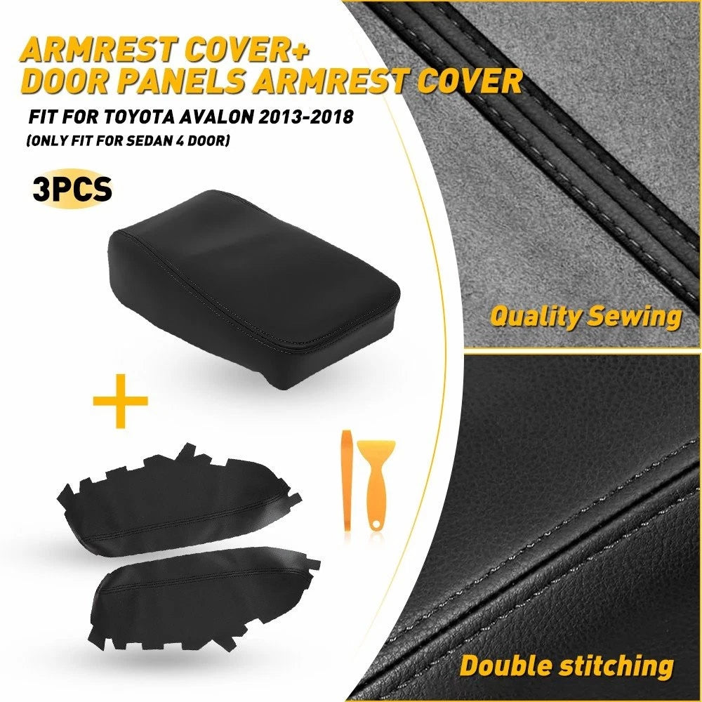 Interior Console Lid Armrest Door Panel Cover Trim for Toyota Avalon (2013–2018)