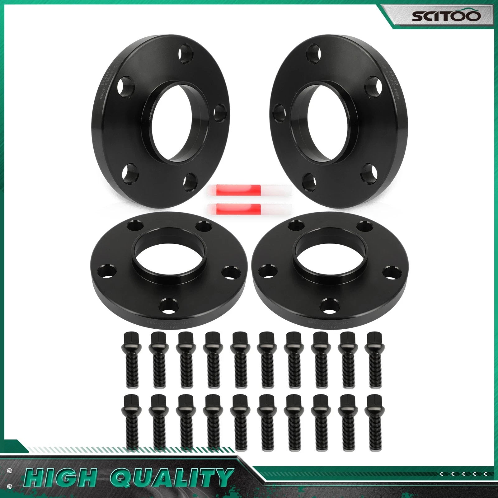 Set of 4 Hubcentric 15mm Wheel Spacers 5x112 for Mercedes Benz C300 C250 C320 (2008–2015)