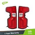 Tail Lights Assembly for Chevy Silverado 1500 (2019–2023) Red LED Left+Right