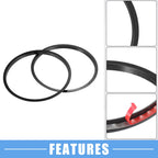 Set of 4 AC Vent Ring Cover Trim for Toyota Tacoma (2016–2024) Aluminum Black