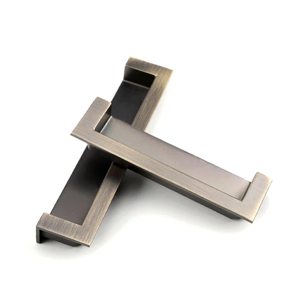 2X Invisible Cabinet Door Handle Pull Knob Hardware Decor