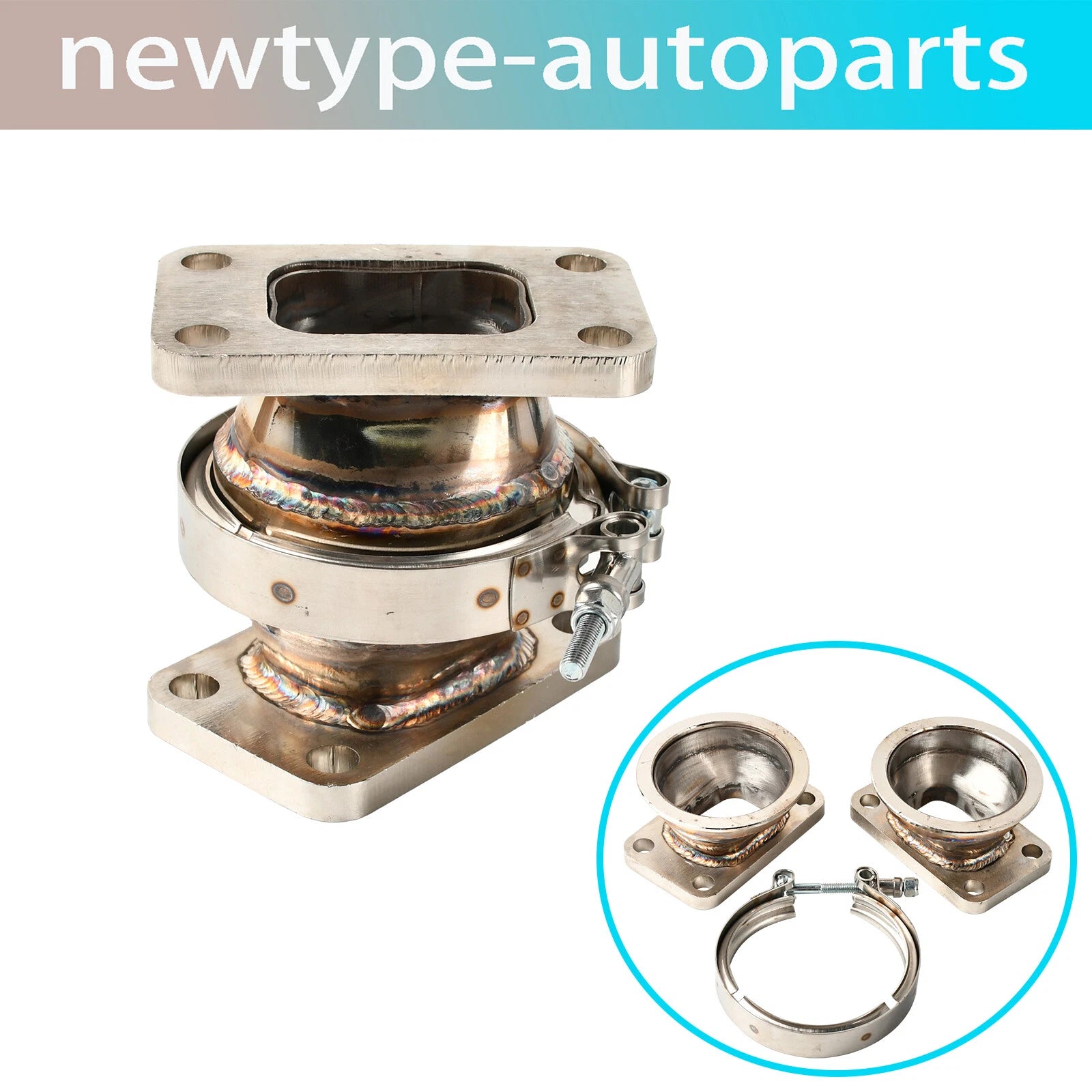 T3 Turbo Inlet V Band Stainless Steel Rotation Conversion Adapter Flange