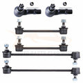 Set of 6 Sway Bar Links & Tie Rod Ends for Mazda Protege (2001–2003)