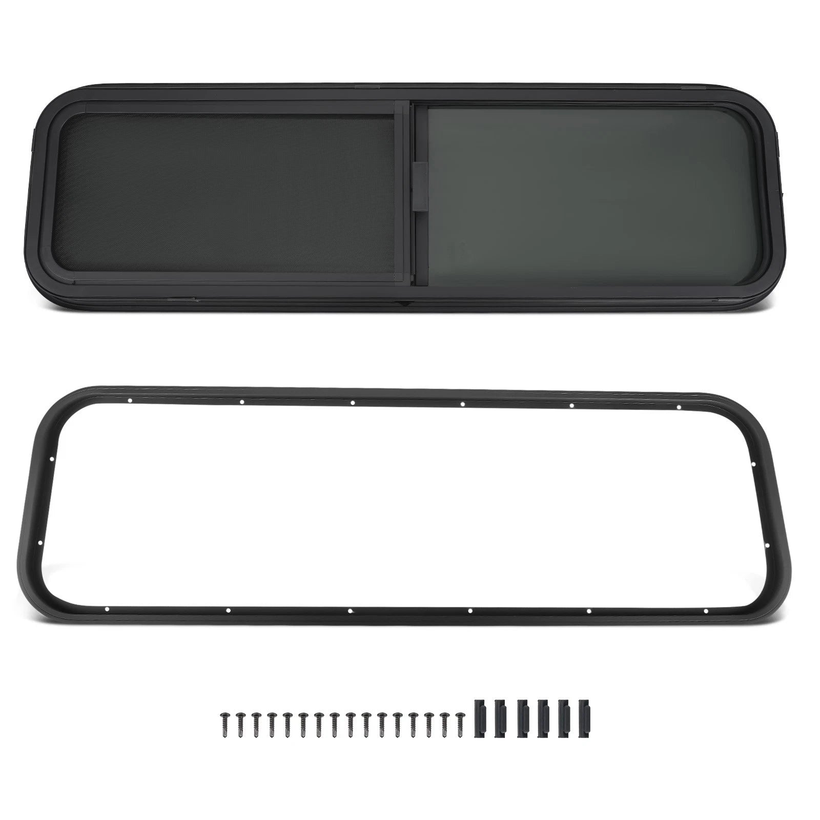 42" x 12" Horizontal Window for RV/Camper/Trailer/Cargo/Food Truck