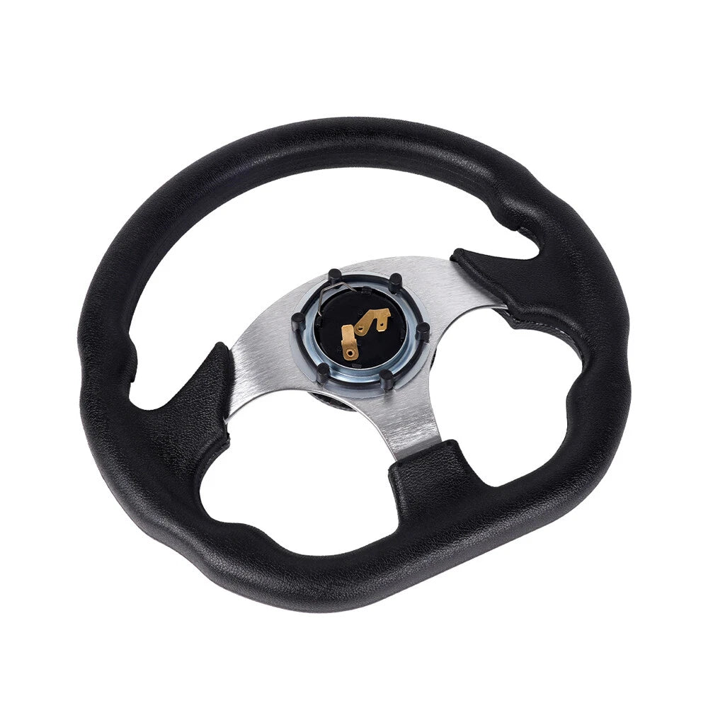 13 Inch Black Steering Wheel for Golf Cart (EZGO/Club Car/Yamaha)