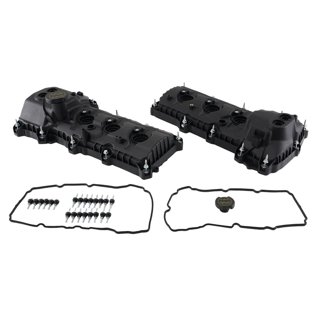 Pair Engine Valve Covers for Ford Edge Explorer F-150 Mustang (2011-2019)