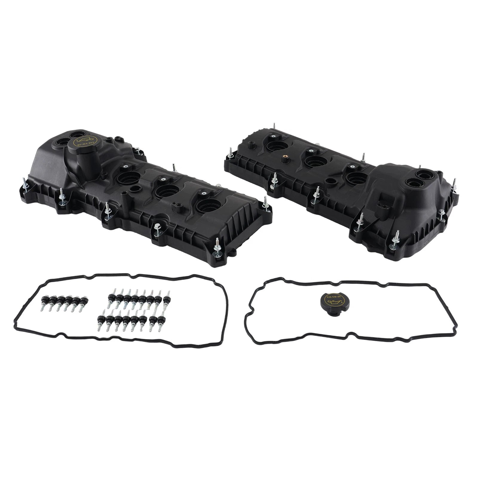 Pair Engine Valve Covers for Ford Edge Explorer F-150 Mustang (2011-2019)