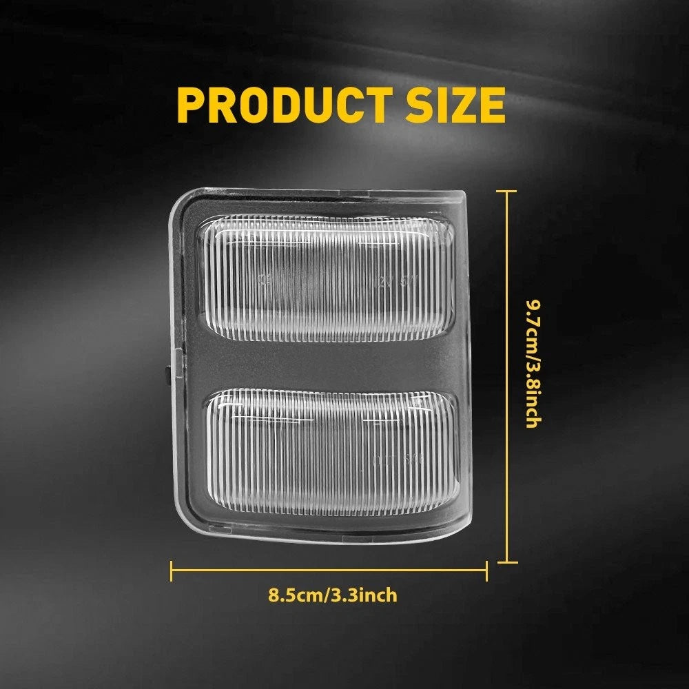 Pair Side Mirror Turn Signal Light Lens for Ford F250 F350 F450 (2008–2016)