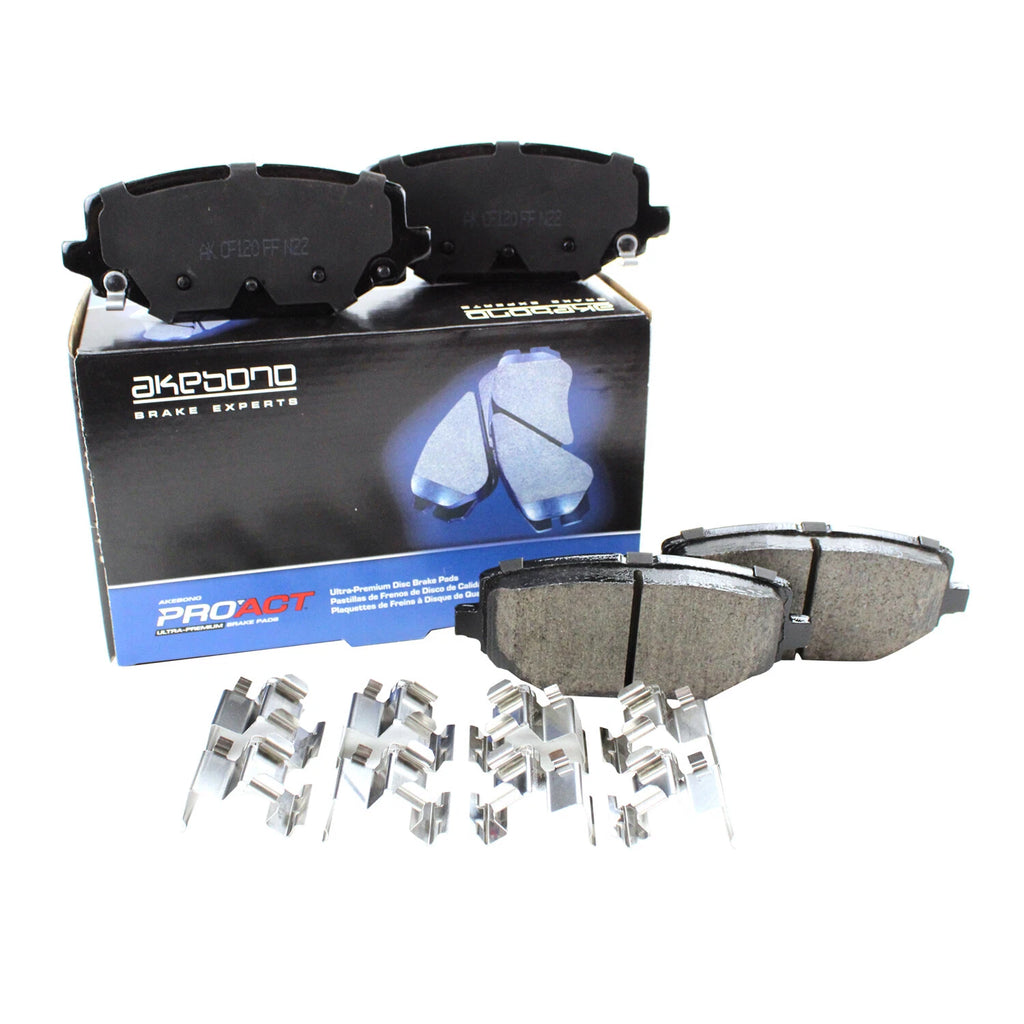 Set of 4 Akebono ProACT Rear Ceramic Disc Brake Pads for Chrysler Dodge Ram Volkswagen