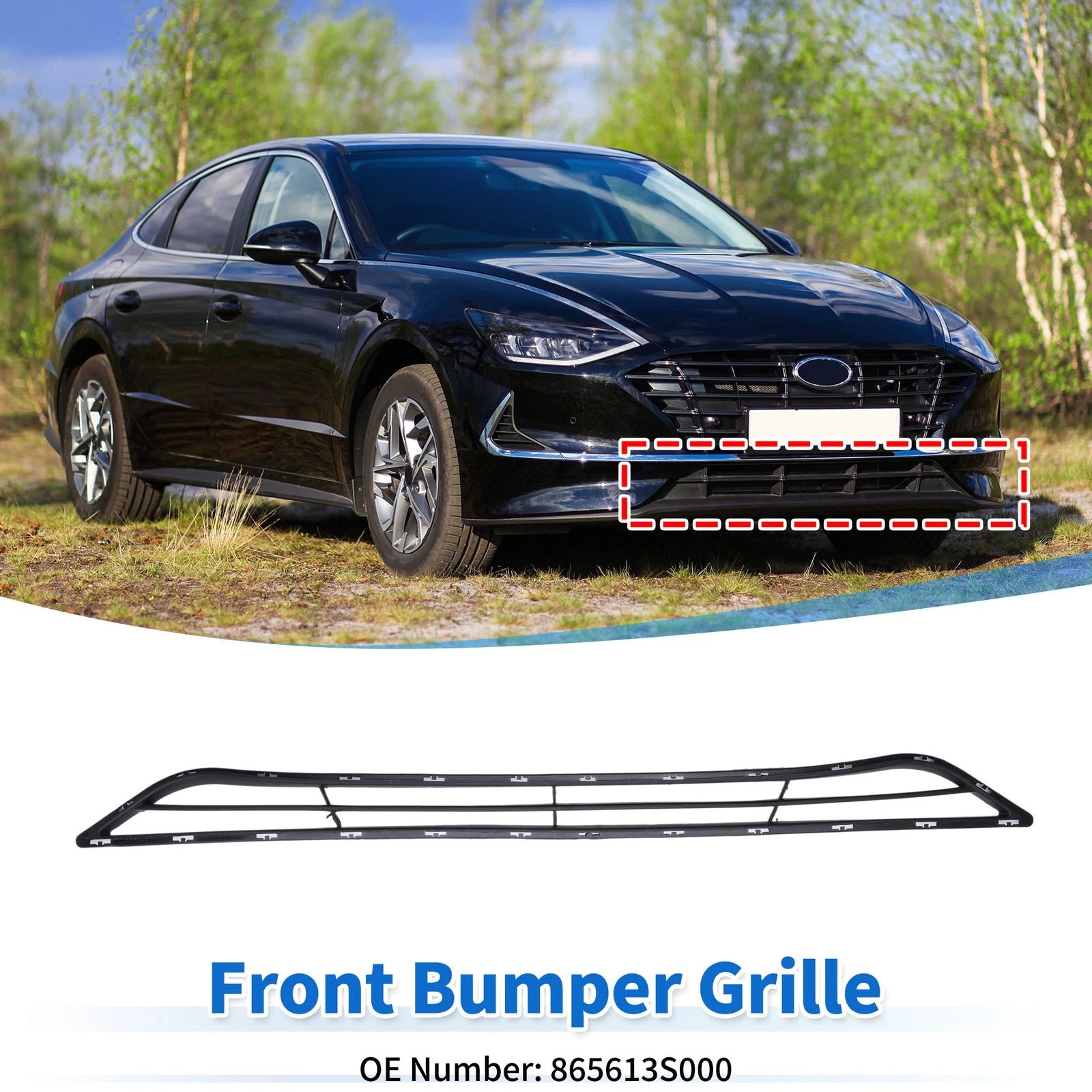 Lower Grille Front Bumper Grille for Hyundai Sonata (2014–2014)