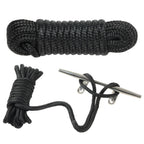 Set of 2 Nylon Boat Dock Lines with Loop for Marine Use (38 Inch)